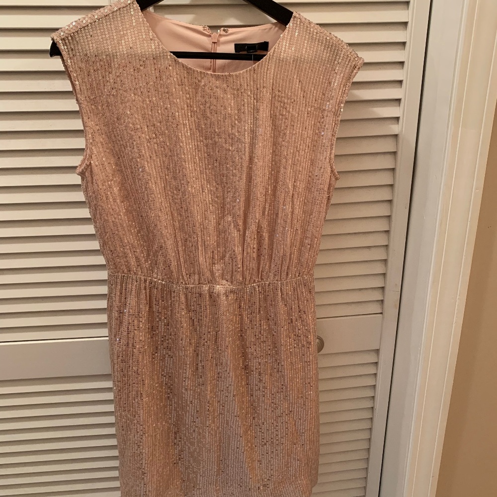 J Crew Light Pink Sequin Dress NWT